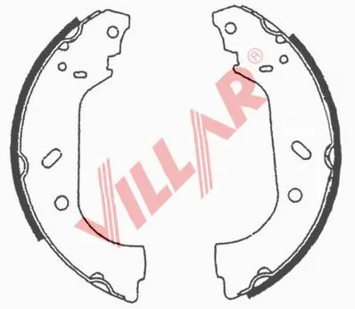 Brake Shoe Set (629.0639)