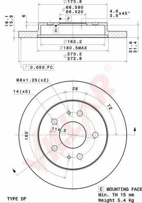 Brake Disc (628.2102)