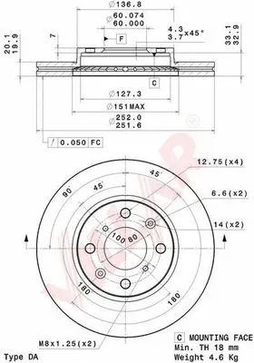 Brake Disc (628.2083)