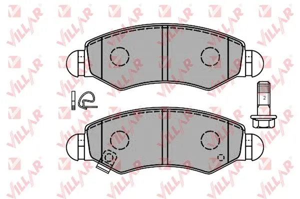Brake Pad Set, disc brake (626.1280)