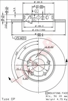 Brake Disc (628.0439)