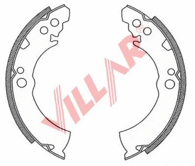 Brake Shoe Set (629.0752)