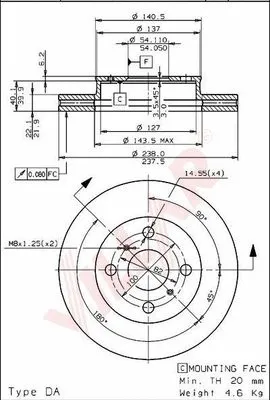 Brake Disc (628.1662)
