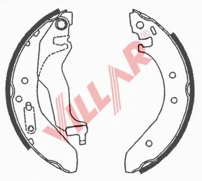 Brake Shoe Set (629.0638)