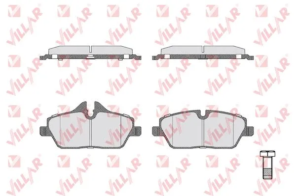 Brake Pad Set, disc brake (626.1241)