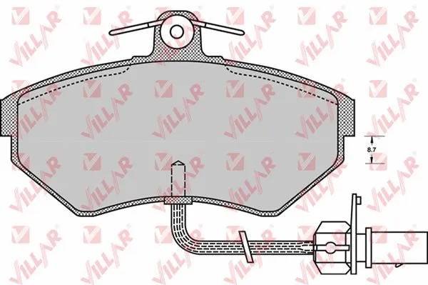 Brake Pad Set, disc brake (626.0979)