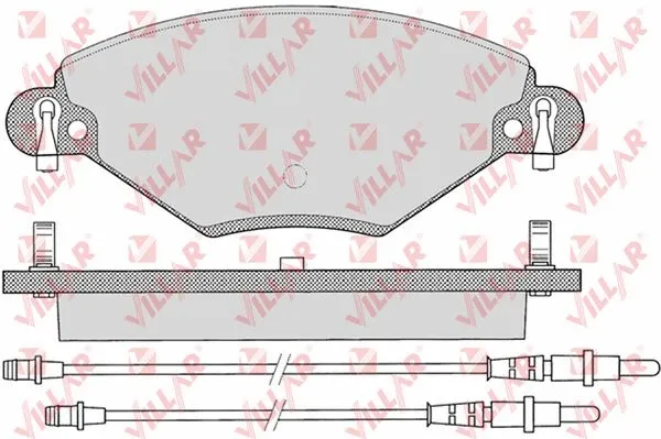 Brake Pad Set, disc brake (626.0793)