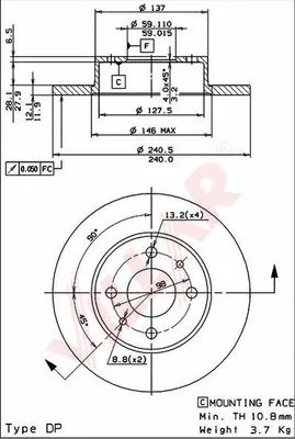 Brake Disc (628.1258)