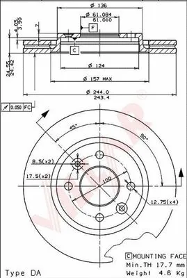 Brake Disc (628.0550)