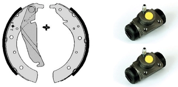 Brake Shoe Set (608.7834)