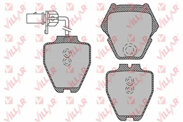 Brake Pad Set, disc brake (626.1121)