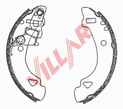 Brake Shoe Set (629.0627)
