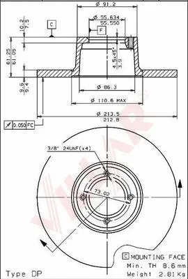 Brake Disc (628.1280)