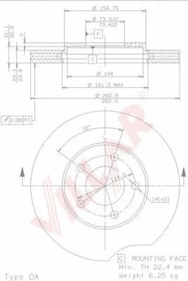 Brake Disc (628.1405)