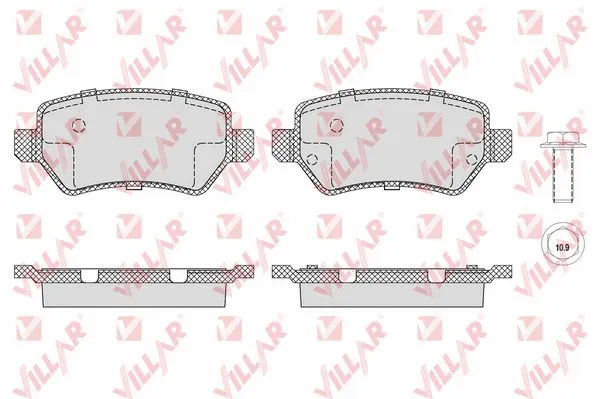 Brake Pad Set, disc brake (626.1650)