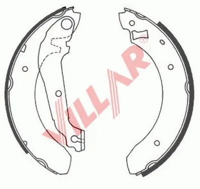 Brake Shoe Set (629.0535)