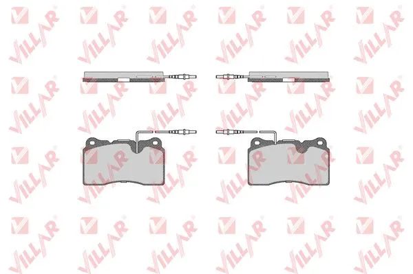 Brake Pad Set, disc brake (626.0863)
