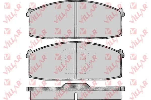 Brake Pad Set, disc brake (626.0255)