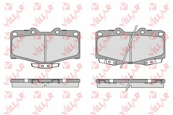 Brake Pad Set, disc brake (626.0058)