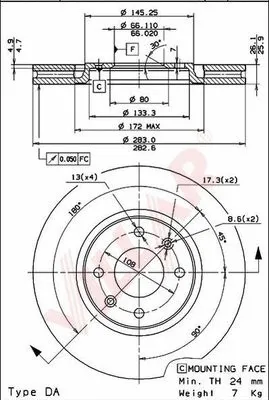Brake Disc (628.0275)