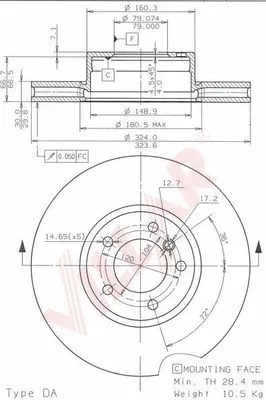 Brake Disc (628.1824)