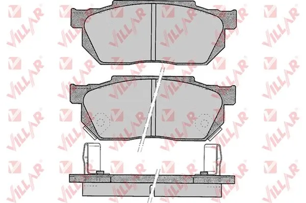 Brake Pad Set, disc brake (626.0322)