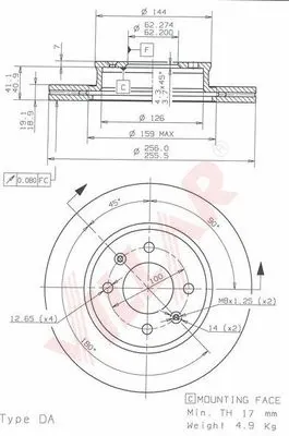 Brake Disc (628.1834)