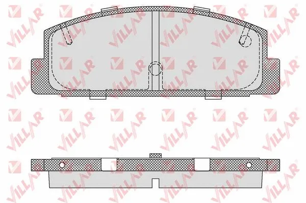 Brake Pad Set, disc brake (626.0876)