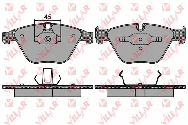 Brake Pad Set, disc brake (626.1510)