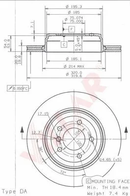 Brake Disc (628.1843)