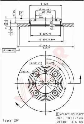 Brake Disc (628.1423)