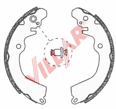 Brake Shoe Set (629.0704)