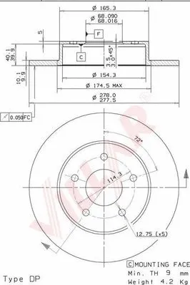 Brake Disc (628.1998)