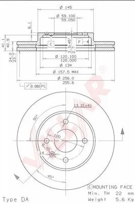 Brake Disc (628.2045)