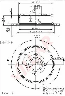 Brake Disc (628.1543)