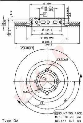 Brake Disc (628.1794)
