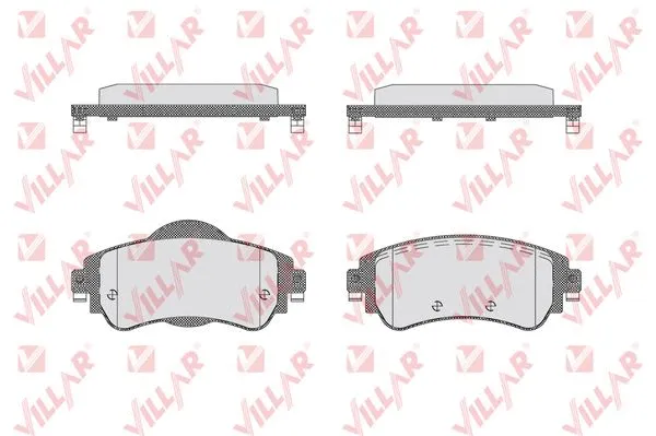 Brake Pad Set, disc brake (626.1740)