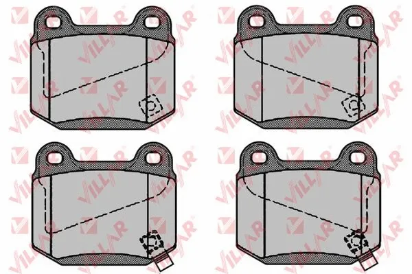 Brake Pad Set, disc brake (626.1056)