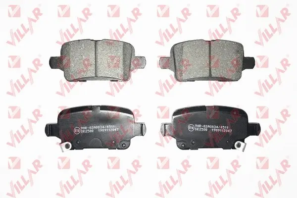 Brake Pad Set, disc brake (626.2047)