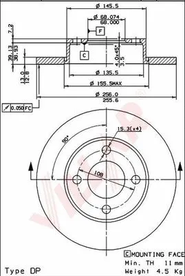 Brake Disc (628.1821)