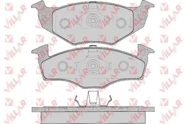 Brake Pad Set, disc brake (626.0627)