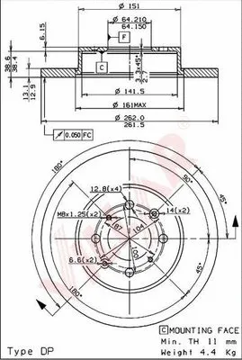 Brake Disc (628.0179)