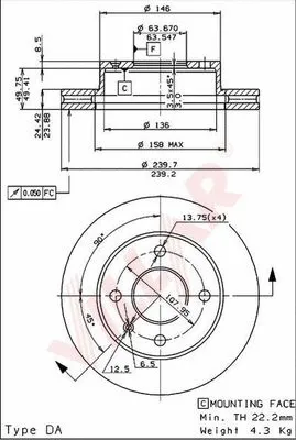 Brake Disc (628.0308)