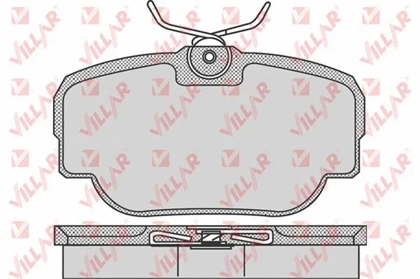 Brake Pad Set, disc brake (626.0739)