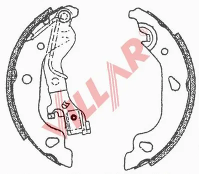Brake Shoe Set (629.0708)