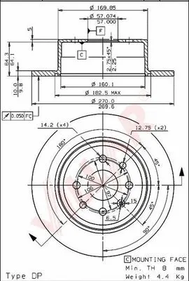 Brake Disc (628.1058)