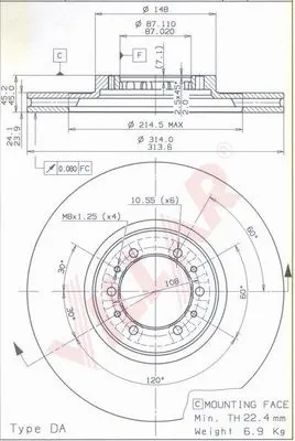 Brake Disc (628.1820)
