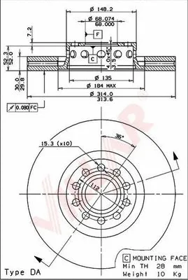Brake Disc (628.1701)