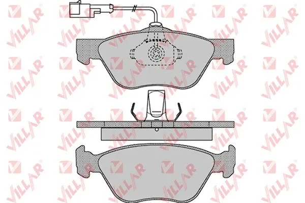 Brake Pad Set, disc brake (626.1084)