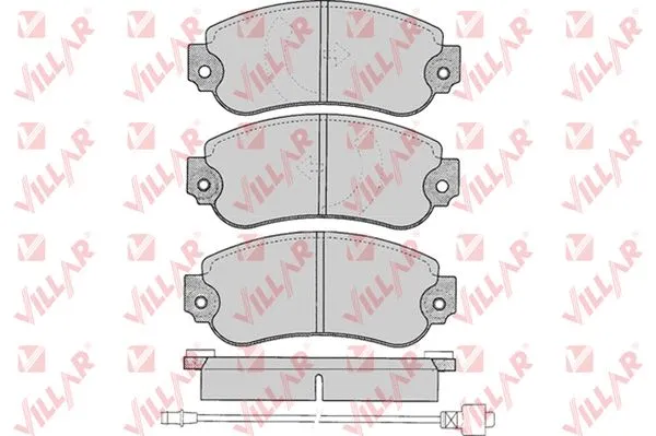 Brake Pad Set, disc brake (626.0240)